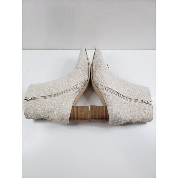 COCONUTS BY MATISSE Blair Ankle Boot in Fabric Boot In Ivory - Size 9 - Picture 5 of 8